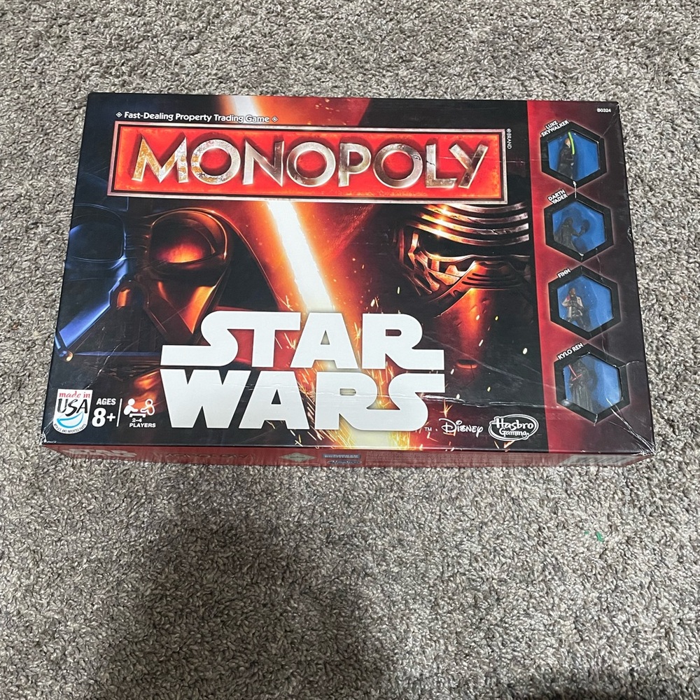 Star Wars Monopoly Age 8+ Star Wars The Force Awakens Edition‎ Disney Hasbro